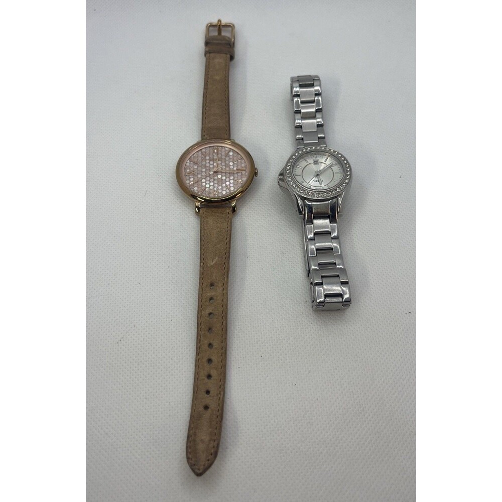 Fossil Riley ES2879 Women's Silver Stainless Steel Analog Dial Quartz Watch 7” &